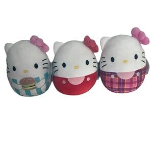 🆕 Squishmallows Hello Kitty Set of 3